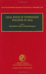 Tapa de Legal rules of technology transfer in Asia