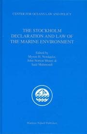 Tapa de The Stockholm declaration and law of the marine environment
