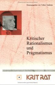 Tapa de Kritischer Rationalismus Und Pragmatismus.(Schriftenreihe zur Philosophie Karl R. Poppers und des Kritischen Rationalismus/Series in the Philosophy of Karl R. Popper and Critical Rationalism 10)