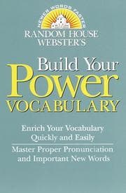 Tapa de Random House Webster's build your power vocabulary
