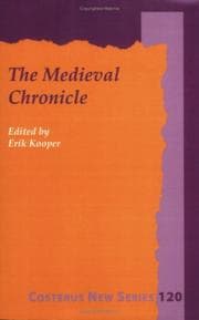 Tapa de THE MEDIEVAL CHRONICLE.Proceedings of the 1st International Conference on the Medieval Chronicle.(Costerus NS 120)