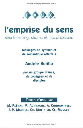 Tapa de L'emprise du sens