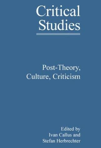 Tapa de Post-Theory, Culture, Criticism