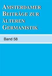 Tapa de Amsterdamer Beiträge Zur älteren Germanistik, Band 58 (2003)