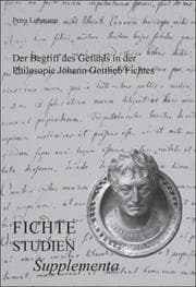 Tapa de Der Begriff des Gefühls in der Philosophie Johann Gottlieb Fichtes (Fichte-Studien-Supplementa 18)
