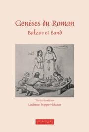 Tapa de Genèses du roman: Balzac et Sand