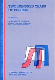 Tapa de Two hundred years of Pushkin ; Vol. II : Alexander Pushkin: myth and monument