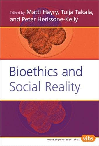 Tapa de Bioethics and social reality