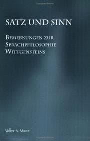 Tapa de Satz und Sinn