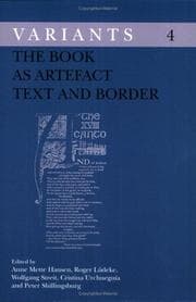 Tapa de The book as artefact, text and border