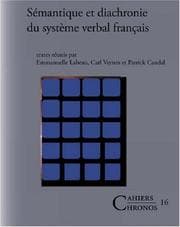 Tapa de Sémantique et diachronie du système verbal français