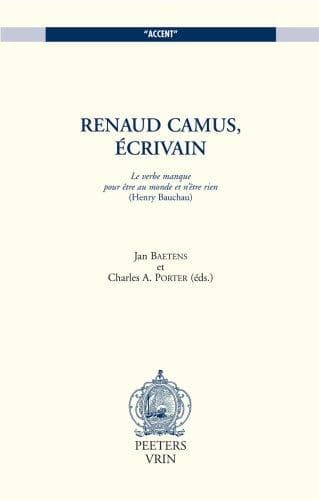 Tapa de Renaud Camus, écrivain