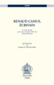 Tapa de Renaud Camus, écrivain