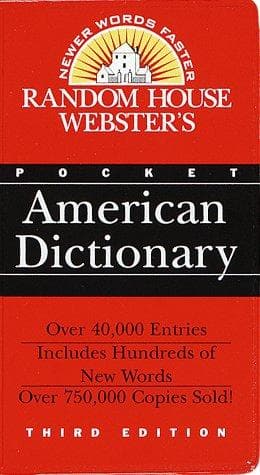 Tapa de Random House Webster's Pocket American Dictionary