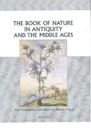 Tapa de The book of nature in antiquity and the Middle Ages