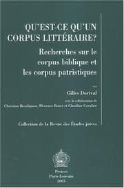 Tapa de Qu'est-ce qu'un corpus litteraire?