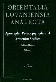 Tapa de Apocrypha, Pseudepigrapha and Armenian Studies, Volume 1
