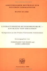 Tapa de Literaturszene Bundesrepublik