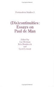 Tapa de (Dis)continuities
