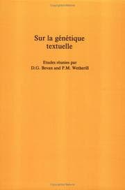 Tapa de Sur la génétique textuelle