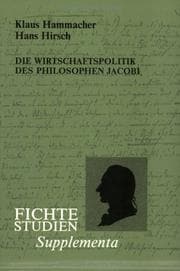 Tapa de Die Wirtschaftspolitik des Philosophen Friedrich Heinrich Jacobi