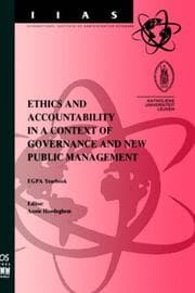 Tapa de Ethics and Accountability in a Context of Governance and New Public Management