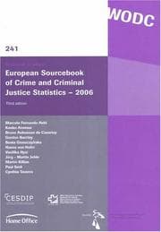 Tapa de European sourcebook of crime and criminal justice statistics, 2006
