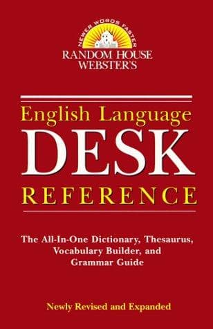 Tapa de Webster's English Language Desk Reference