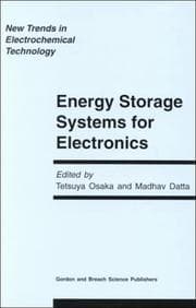 Tapa de Energy Storage Systems in Electronics