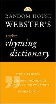 Tapa de Random House Webster's Pocket Rhyming Dictionary