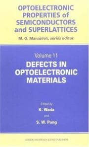 Tapa de Defects in Optoelectronic Materials (Optoelectronic Properties of Semiconductors and Superlattices, 11)
