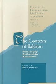 Tapa de Contexts of Bakhtin