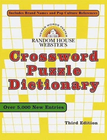 Tapa de Random House Webster's Crossword Puzzle Dictionary