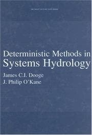 Tapa de Deterministic methods in systems hydrology