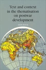 Tapa de Text and context in the thematisation on postwar development