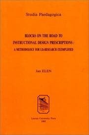 Tapa de Blocks on the road to instructional design prescriptions