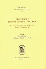 Tapa de Iustus Lipsius, Europae Lumen et Columen