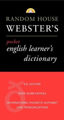 Tapa de Random House Webster's pocket English learner's dictionary