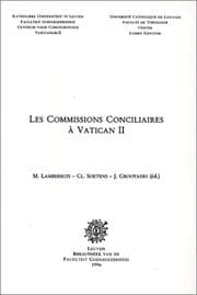 Tapa de Les Commissions conciliaires à Vatican II