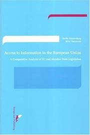 Tapa de Access to information in the European Union