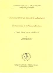 Tapa de Liber usuum fratrum monasterii Vadstenensis =