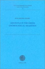 Tapa de Aristotle in the Greek gnomological tradition