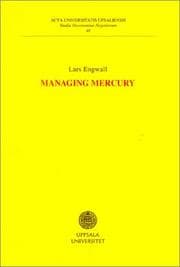 Tapa de Managing Mercury