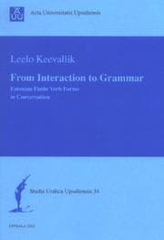 Tapa de From interaction to grammar
