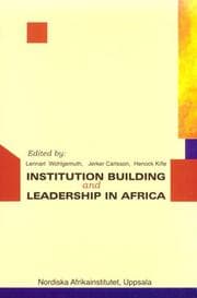 Tapa de Institution building and leadership in Africa