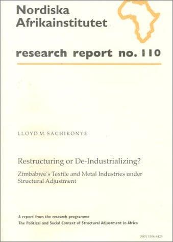 Tapa de Restructuring or de-industrializing?