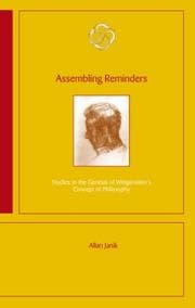 Tapa de Assembling Reminders "Studies in the Genesis of Wittgensteins Concept of Philosophy"