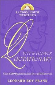 Tapa de Random House Webster's wit & humor quotationary