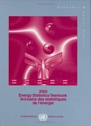Tapa de 2002 Energy Statistics Yearbook/Annuaire Des Statistiques De L'Energie (Energy Statistics Yearbook) (Energy Statistics Yearbook)