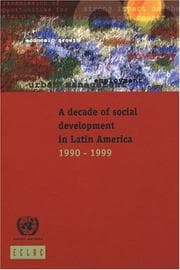 Tapa de Decade of Social Development in Latin America, A